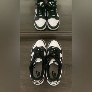 Nike Dunk Low Black and White Shoes (8.5 US)